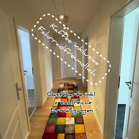 Schoene Neue 4 Zimmer Wohnung Mit Sued-Balkon Bis 8 Personen ناومبورغ المظهر الخارجي الصورة